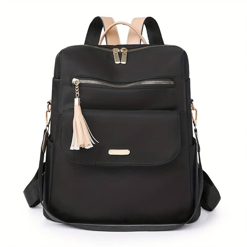 Stylish Anti-Theft Backpack Purse: Sleek, Secure, & Convertible – Perfect for Travel, School, Daily Use: Creamy White