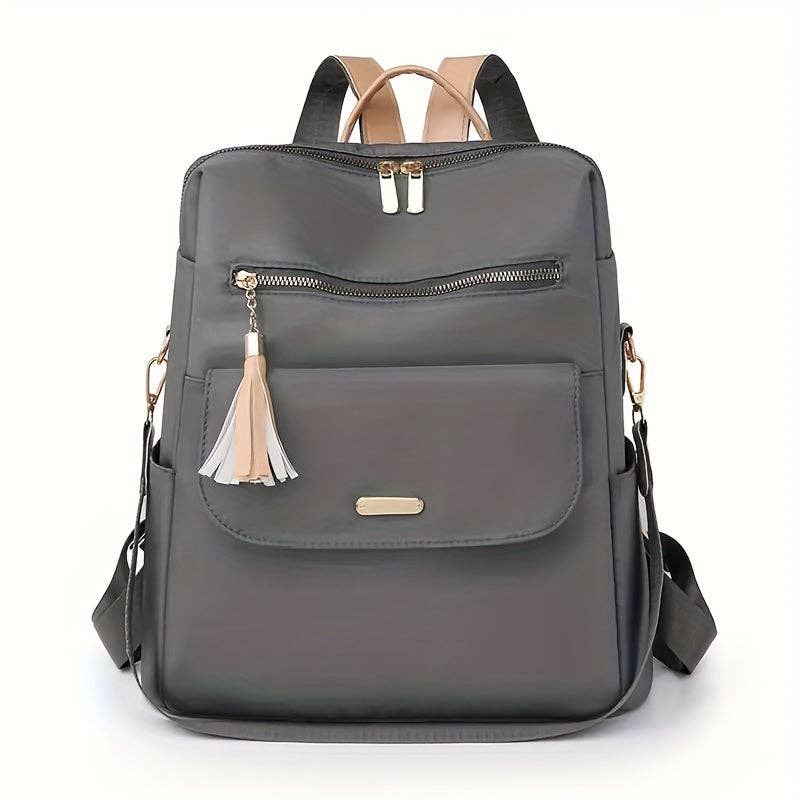 Stylish Anti-Theft Backpack Purse: Sleek, Secure, & Convertible – Perfect for Travel, School, Daily Use: Creamy White