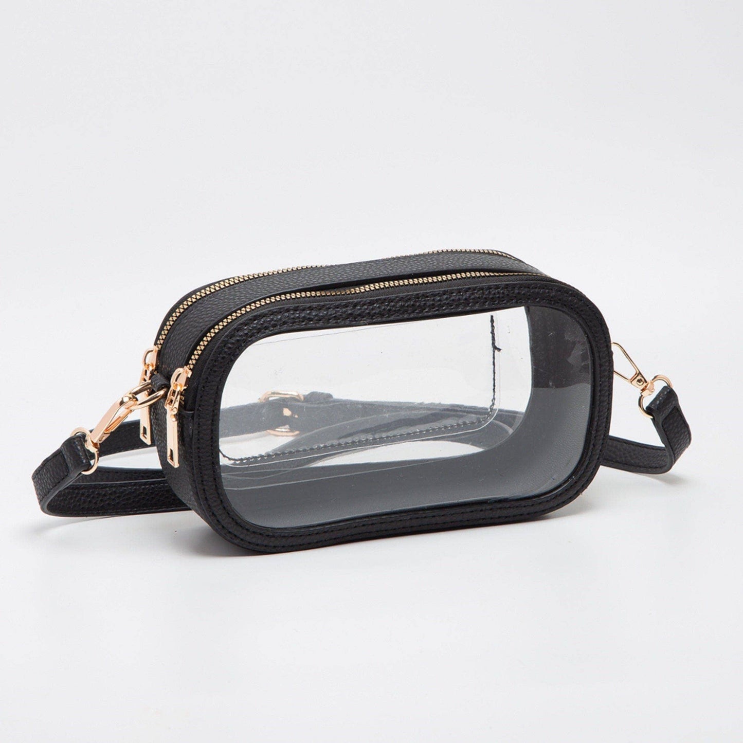 Double Zipper Oval Clear Gameday/Stadium Bag: Leopard