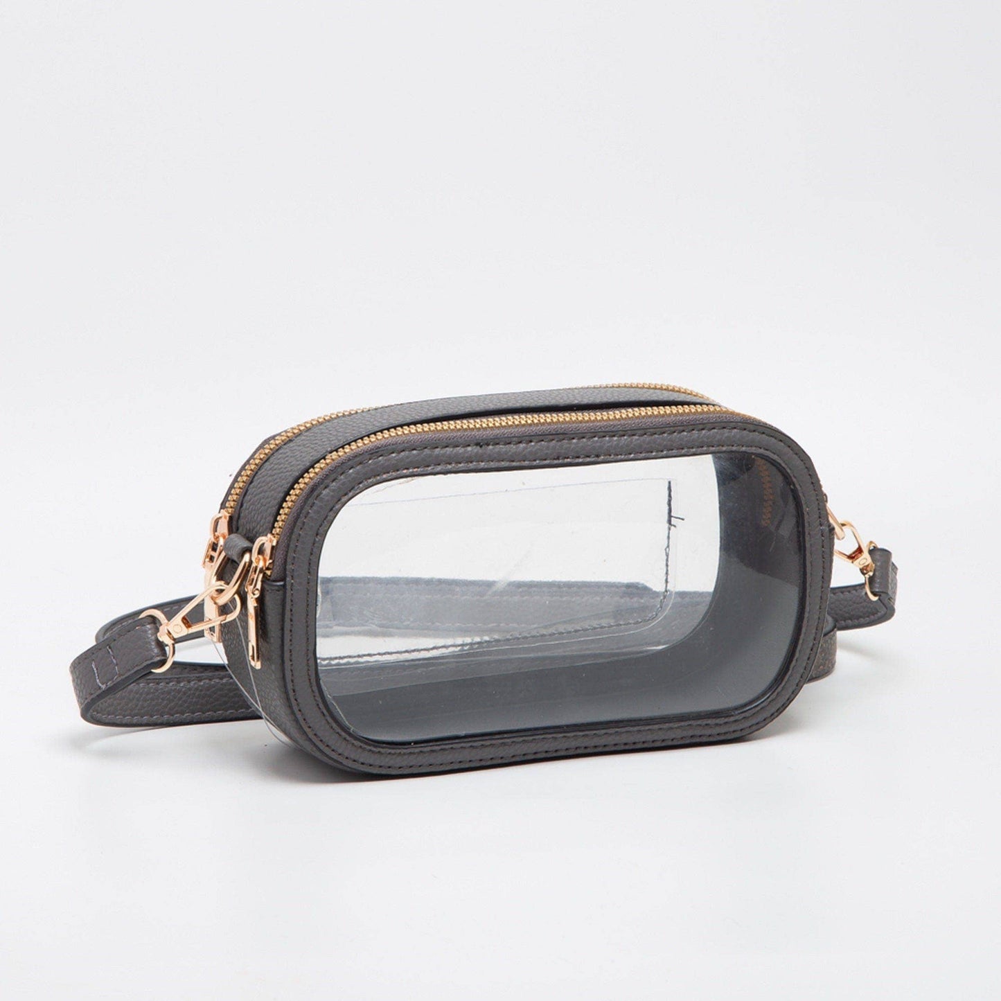 Double Zipper Oval Clear Gameday/Stadium Bag: Leopard