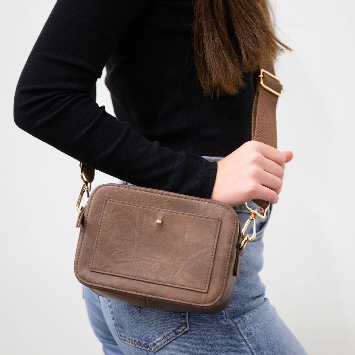 Wanderlust Camera Crossbody - Brown