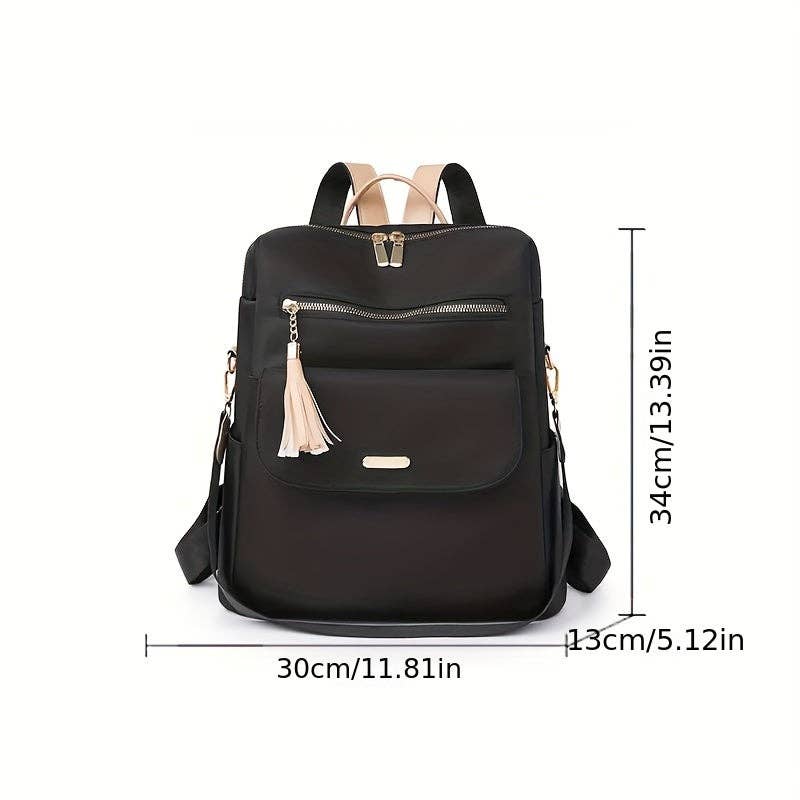 Stylish Anti-Theft Backpack Purse: Sleek, Secure, & Convertible – Perfect for Travel, School, Daily Use: Creamy White